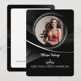 Tarjeta de Promoción de Concurso Premium Diamond D