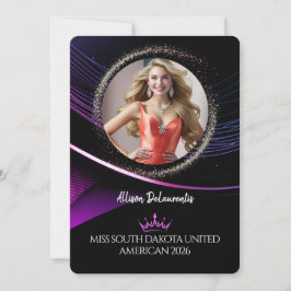 Tarjeta de Promoción de Concurso Premium Glimmer D
