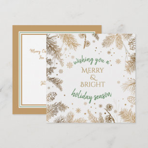 Tarjeta de promoción de marcas de oro de felicitac