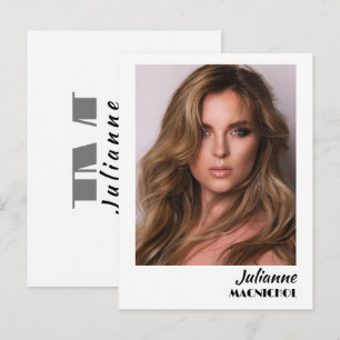 Tarjeta de Promoción de Talento Foto y Logo Pers