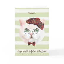 tarjeta de pronta recuperación cita divertida de g