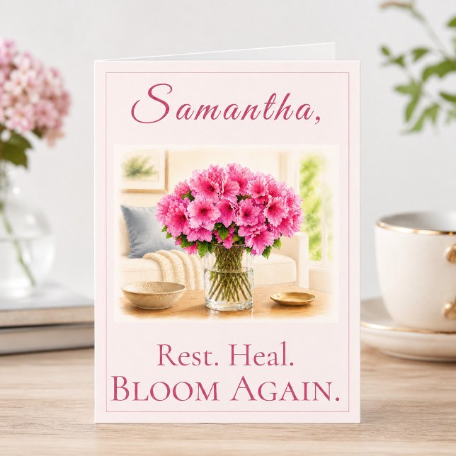 Tarjeta de Pronta Recuperación con Ramo Floral Ros (Subido por el creador)