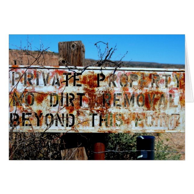 tarjeta de propiedad privada (Anverso (Horizontal))