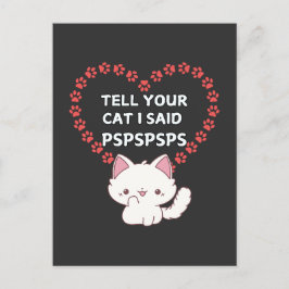 Tarjeta de propietario de un gato lindo - Gato div