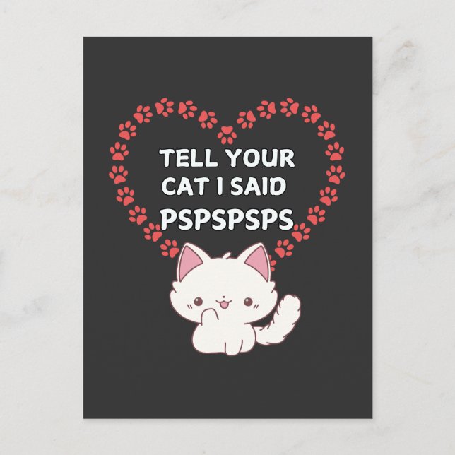 Tarjeta de propietario de un gato lindo - Gato div (Anverso)