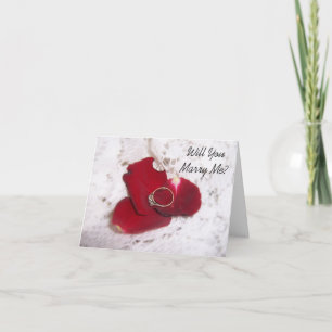 Tarjeta de propuesta boda ¿Se Casará Conmigo? Anil