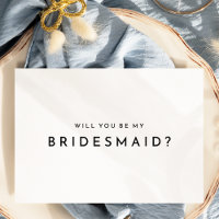 Tarjeta de propuesta de Boda audaz y moderna blanc