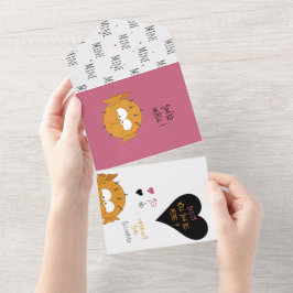 Tarjeta de propuesta de chistes divertidos y adora