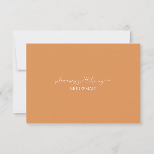 Tarjeta de propuesta de dama de honor (Anverso)