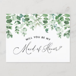 Tarjeta de propuesta de dama de honor