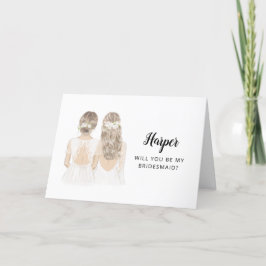 Tarjeta de Propuesta de Dama de Honor