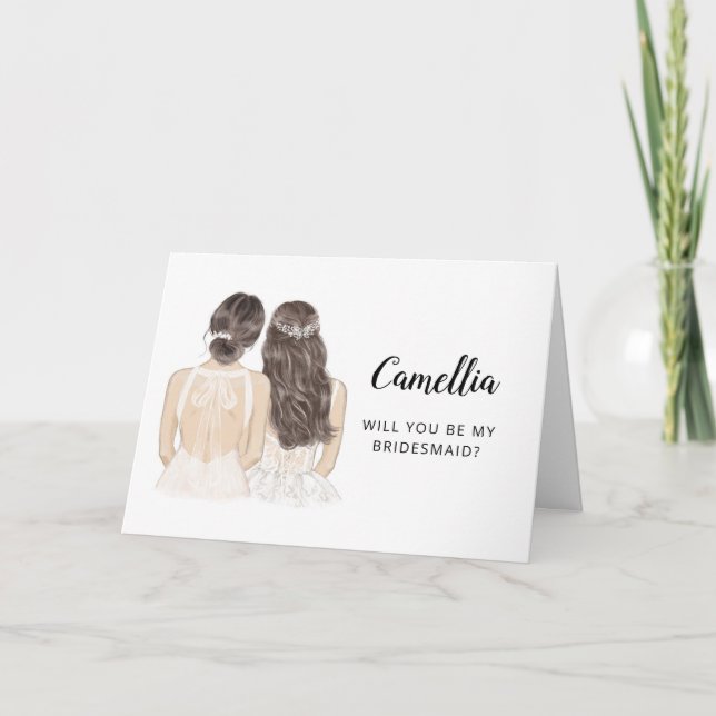 Tarjeta de Propuesta de Dama de Honor (Anverso)