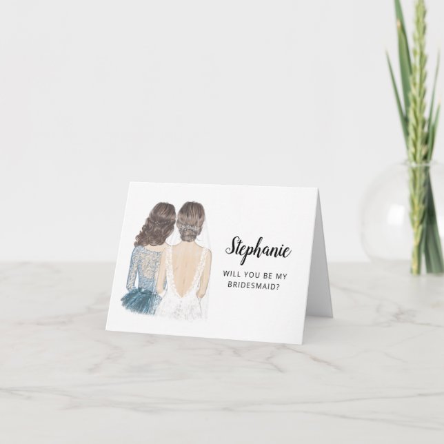 Tarjeta de Propuesta de Dama de Honor (Anverso)