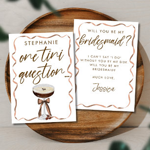 Tarjeta de Propuesta de Dama de Honor con Elegante