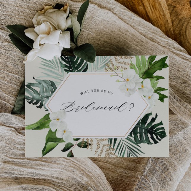 tarjeta de propuesta de dama de honor floral de pa (Subido por el creador)