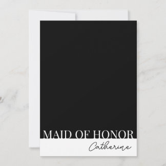 Tarjeta de Propuesta de Dama de Honor Moderna y De