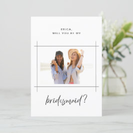 Tarjeta de propuesta de dama de honor para la fies