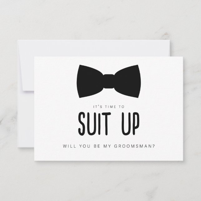 Tarjeta de propuesta de grupo Suit Up (Anverso)