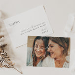 Tarjeta de propuesta de honor para una foto capric<br><div class="desc">Esta fantástica tarjeta de maquillaje de fotos de honor es perfecta para su clásico simple y simple boda boho moderno minimalista. El diseño presenta una caligrafía escrita a mano, elegante, delicada y romántica, con una tipografía chic y formal. El aspecto irá bien con cualquier estación boda: primavera, verano, otoño o...</div>