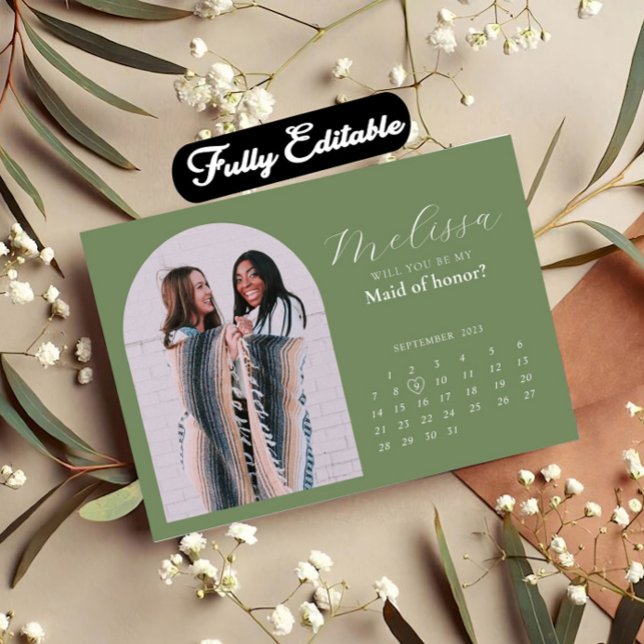 Tarjeta de propuesta de la dama de honor de arco m (Subido por el creador)