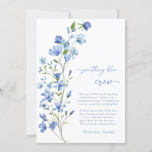 Tarjeta de propuesta de la dama de honor de la tri