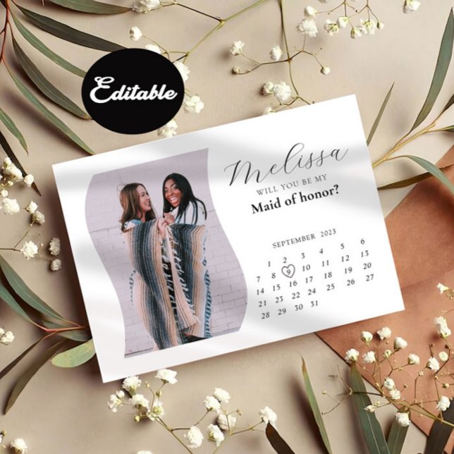 Tarjeta de propuesta de la dama de honor del arco  (Subido por el creador)