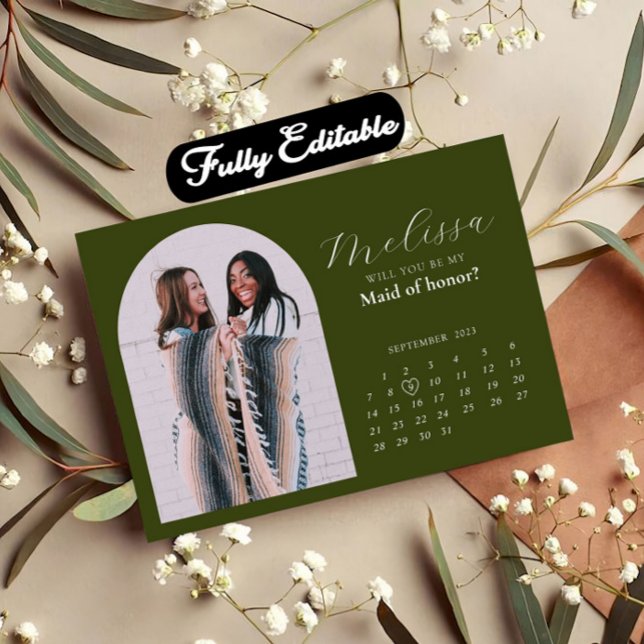 Tarjeta de propuesta de la dama de honor Sage Gree (Subido por el creador)