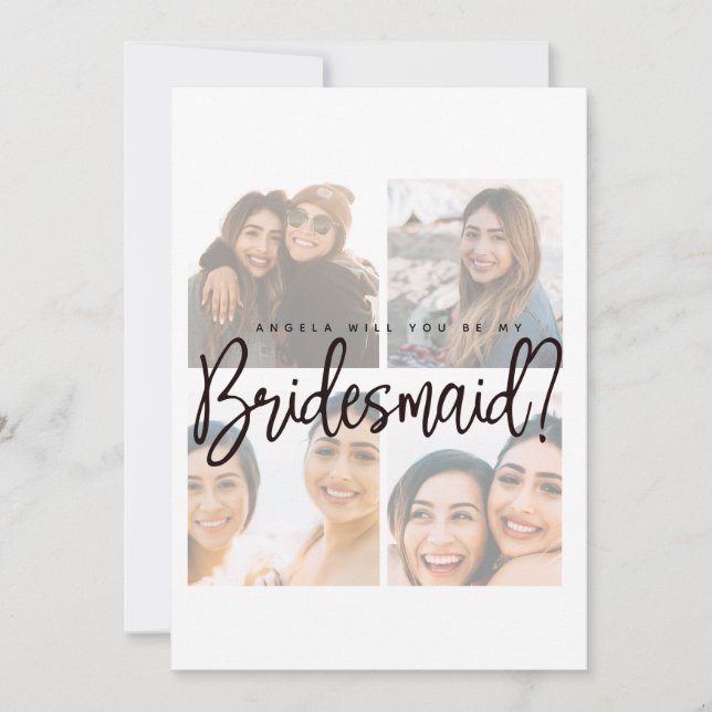 Tarjeta de propuesta de matrimonio desvanecida con (Anverso)