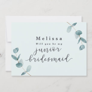 Tarjeta de propuesta de Mint Eucalyptus Junior Bri