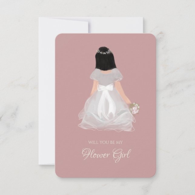 Tarjeta de propuesta de Niña Niña Flower Junior Br (Anverso)