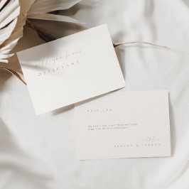 Tarjeta de propuesta de oficial elegante simple de