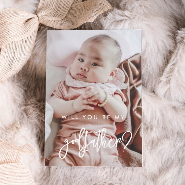 Tarjeta de propuesta de Padrino moderna contemporá (Subido por el creador)