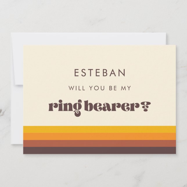 Tarjeta de propuesta de portador de anillo de vint (Anverso)