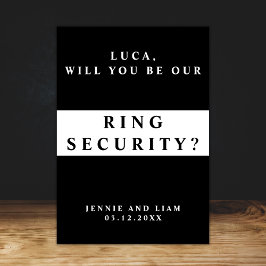 Tarjeta de propuesta de seguridad de anillo de bod