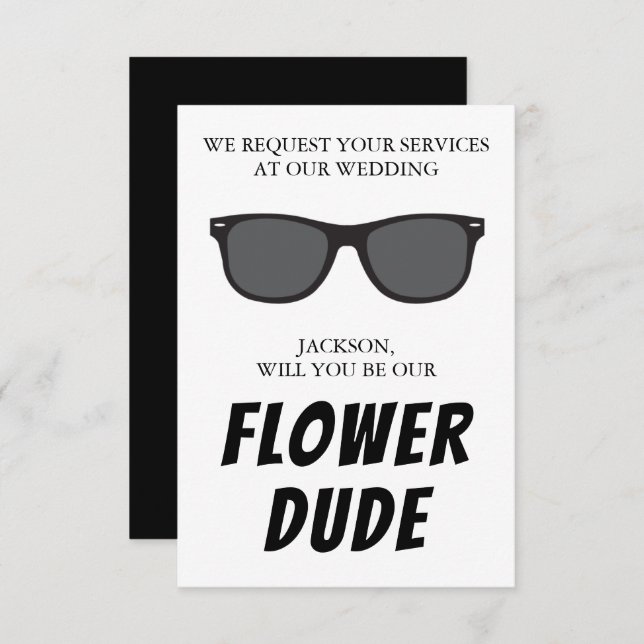 Tarjeta de propuesta de tipo flor (Anverso / Reverso)