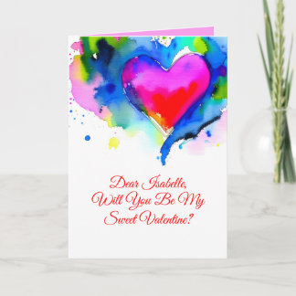 Tarjeta de propuesta del Día de San Valentín con p