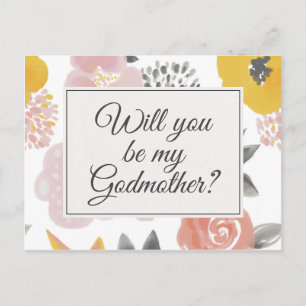 Tarjeta de propuesta floral de bonito