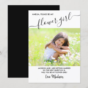 Tarjeta de Propuesta Fotográfica con Letra Elegant