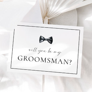 Tarjeta de propuesta Groomsman