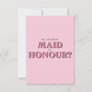 Tarjeta de propuesta Maid of Honor