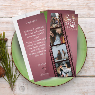 Tarjeta de propuesta Maid of Honor con 4 Collages