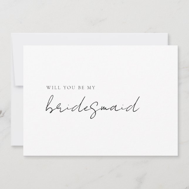 Tarjeta de propuesta Minimalista simple y moderna  (Anverso)