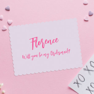 Tarjeta de propuesta moderna de la sencilla dama d