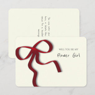 Tarjeta de propuesta para chica de flor de vaca ro