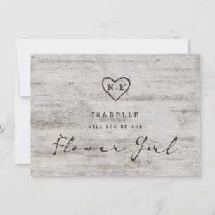Tarjeta de Propuesta para Dama de Honor con Flores