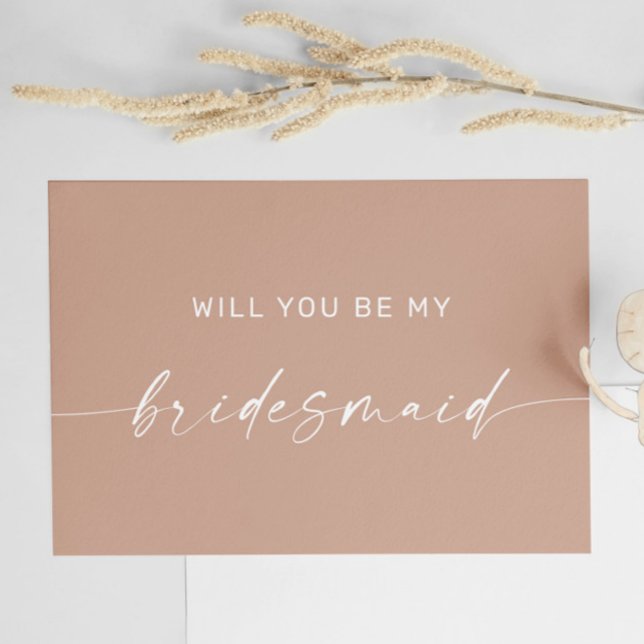 Tarjeta de propuesta para dama de honor moderna mi (Subido por el creador)