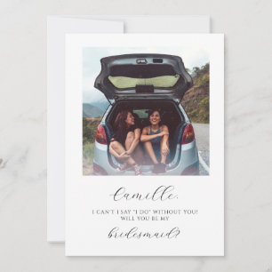 Tarjeta de Propuesta para Damas de Honor con Foto