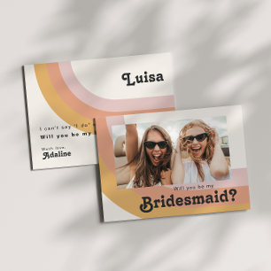 Tarjeta de propuesta para la dama de honor de la f