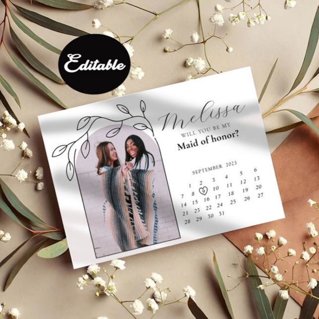 Tarjeta de propuesta para la dama de honor del arc (Subido por el creador)