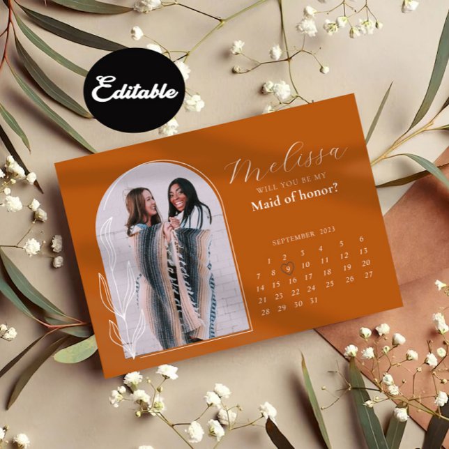 Tarjeta de propuesta para la dama de honor del Arc (Subido por el creador)